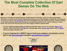 Tablet Screenshot of mostdartgames.com